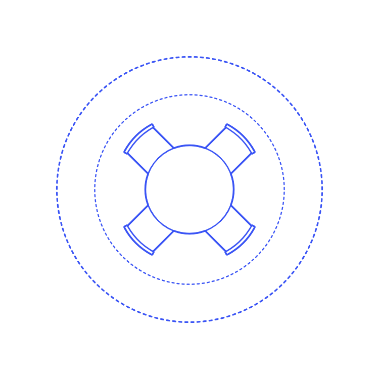 Layouts Dining Rooms Circle Casual Small Outline Svg Vector Free Vectors